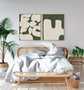 Wallity Huhu202 Cuadros Decorativos enmarcados en MDF y Madera Maciza 50 x 70 cm (2 Piezas)